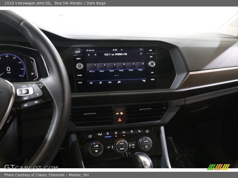 Blue Silk Metallic / Dark Beige 2019 Volkswagen Jetta SEL