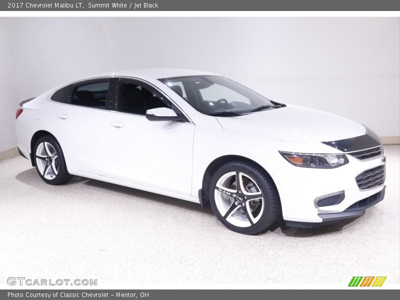 Summit White / Jet Black 2017 Chevrolet Malibu LT