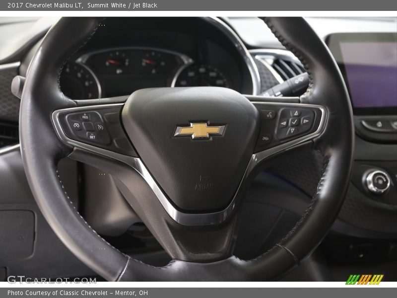 Summit White / Jet Black 2017 Chevrolet Malibu LT