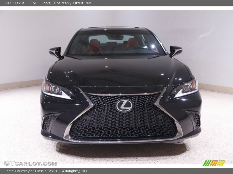 Obsidian / Circuit Red 2020 Lexus ES 350 F Sport