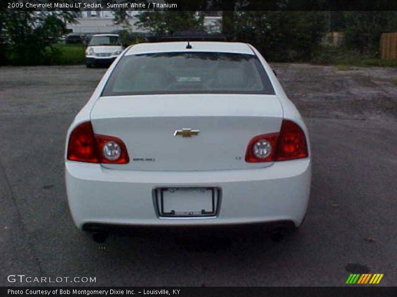 Summit White / Titanium 2009 Chevrolet Malibu LT Sedan