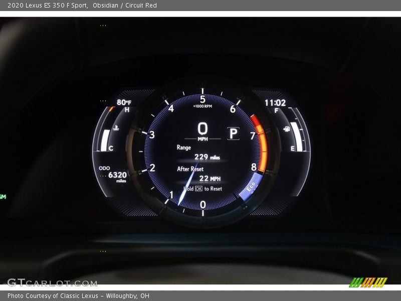  2020 ES 350 F Sport 350 F Sport Gauges