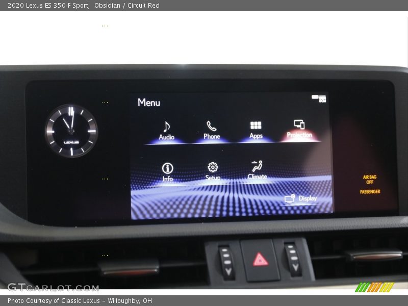 Obsidian / Circuit Red 2020 Lexus ES 350 F Sport