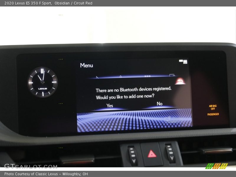 Obsidian / Circuit Red 2020 Lexus ES 350 F Sport