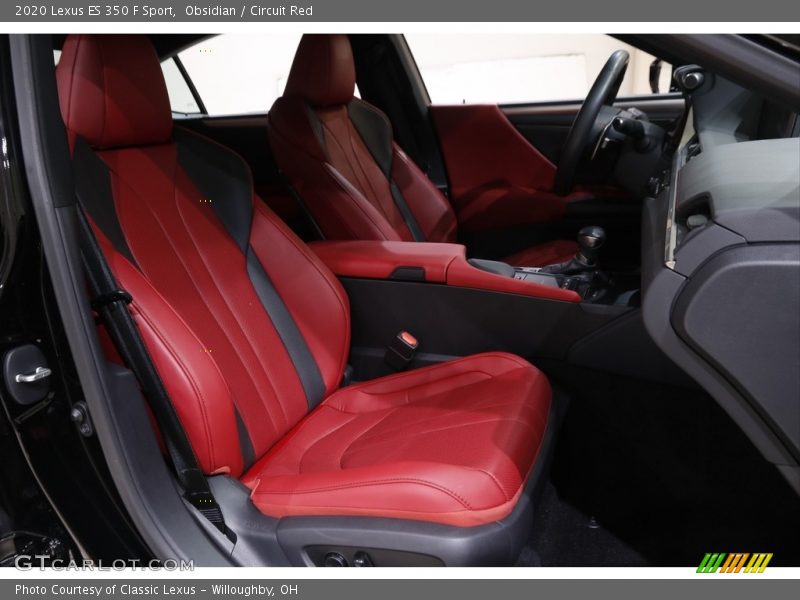 Front Seat of 2020 ES 350 F Sport