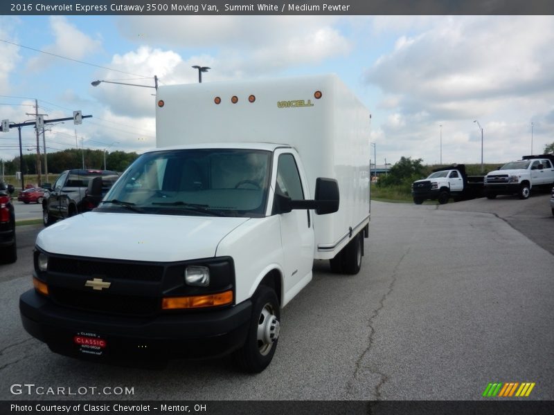 Summit White / Medium Pewter 2016 Chevrolet Express Cutaway 3500 Moving Van