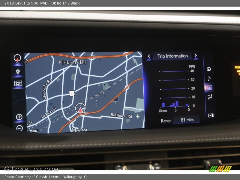 Obsidian / Black 2018 Lexus LS 500 AWD