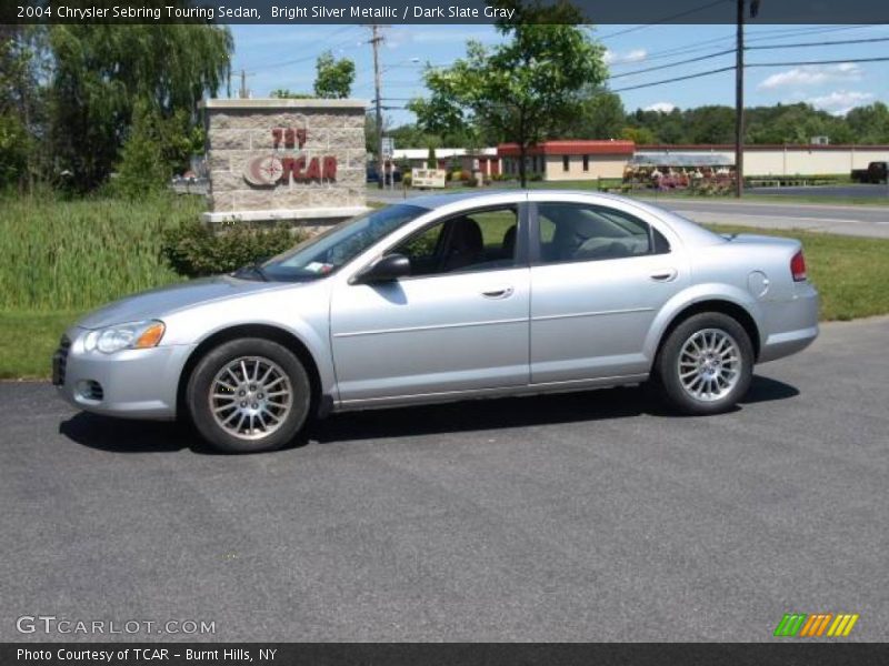 Bright Silver Metallic / Dark Slate Gray 2004 Chrysler Sebring Touring Sedan