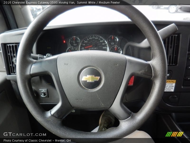 Summit White / Medium Pewter 2016 Chevrolet Express Cutaway 3500 Moving Van