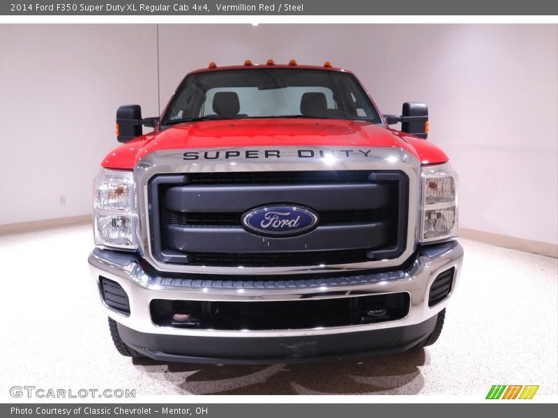 Vermillion Red / Steel 2014 Ford F350 Super Duty XL Regular Cab 4x4