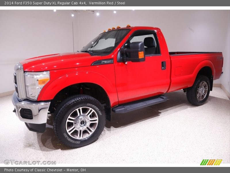 Vermillion Red / Steel 2014 Ford F350 Super Duty XL Regular Cab 4x4