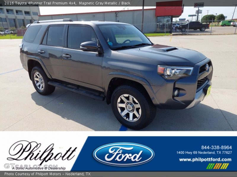 Magnetic Gray Metallic / Black 2016 Toyota 4Runner Trail Premium 4x4