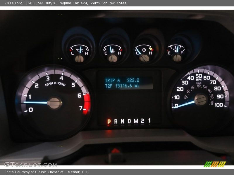 Vermillion Red / Steel 2014 Ford F350 Super Duty XL Regular Cab 4x4