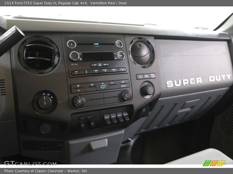 Vermillion Red / Steel 2014 Ford F350 Super Duty XL Regular Cab 4x4