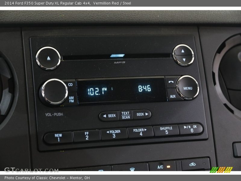 Vermillion Red / Steel 2014 Ford F350 Super Duty XL Regular Cab 4x4