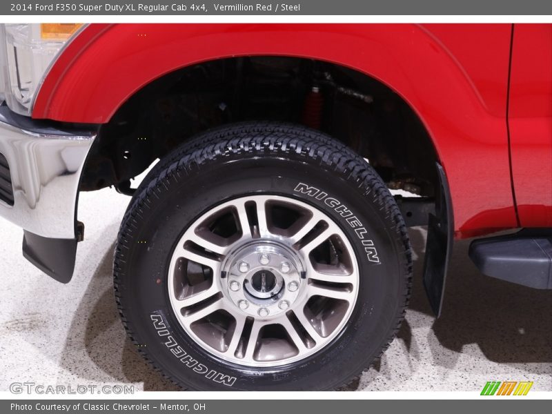 Vermillion Red / Steel 2014 Ford F350 Super Duty XL Regular Cab 4x4