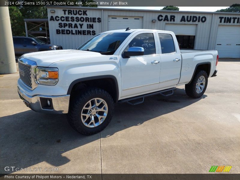 Summit White / Jet Black 2014 GMC Sierra 1500 SLT Double Cab 4x4