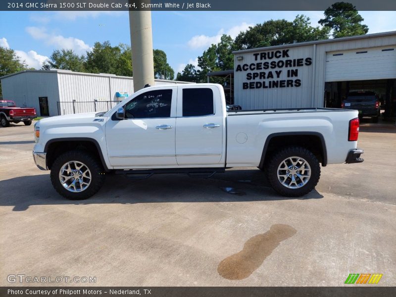 Summit White / Jet Black 2014 GMC Sierra 1500 SLT Double Cab 4x4