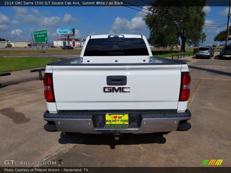 Summit White / Jet Black 2014 GMC Sierra 1500 SLT Double Cab 4x4