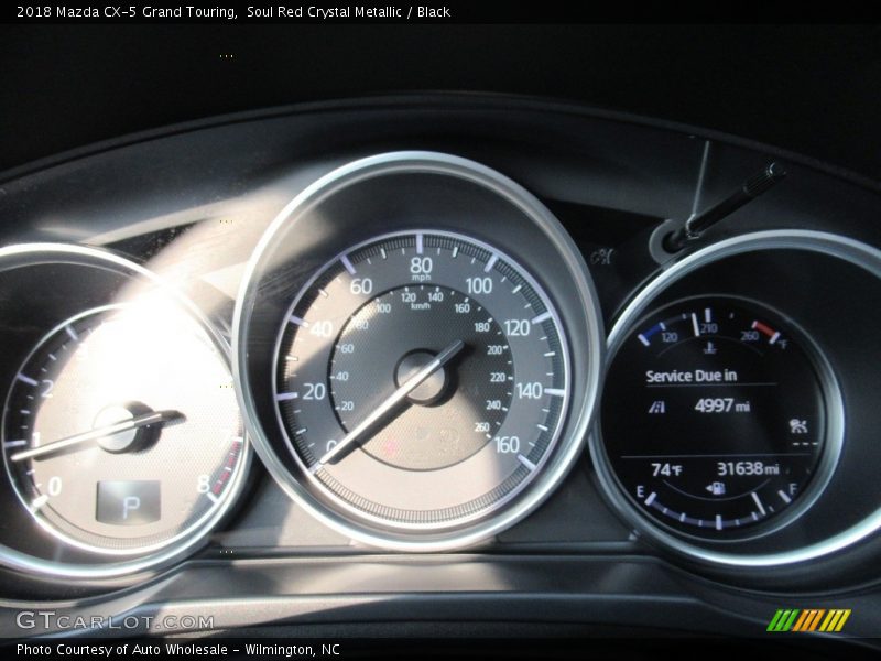 Soul Red Crystal Metallic / Black 2018 Mazda CX-5 Grand Touring