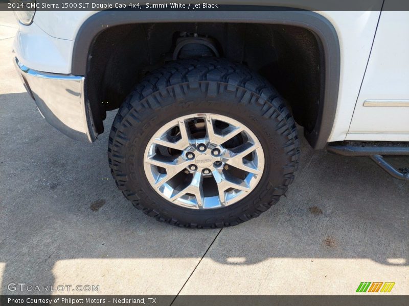 Summit White / Jet Black 2014 GMC Sierra 1500 SLT Double Cab 4x4