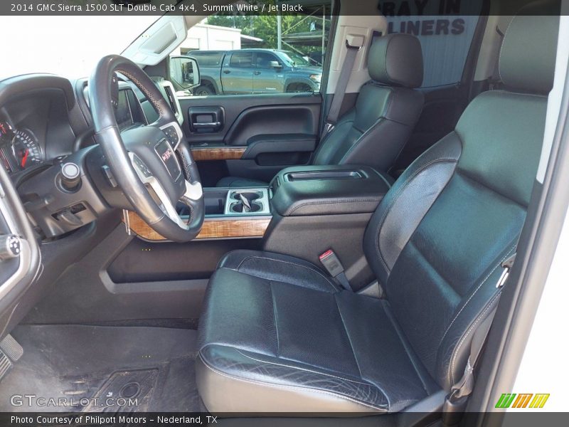 Summit White / Jet Black 2014 GMC Sierra 1500 SLT Double Cab 4x4