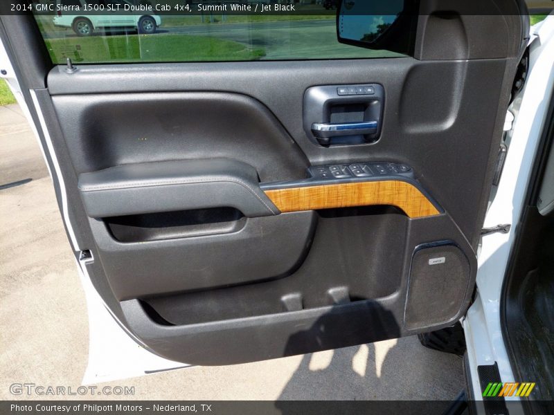 Summit White / Jet Black 2014 GMC Sierra 1500 SLT Double Cab 4x4