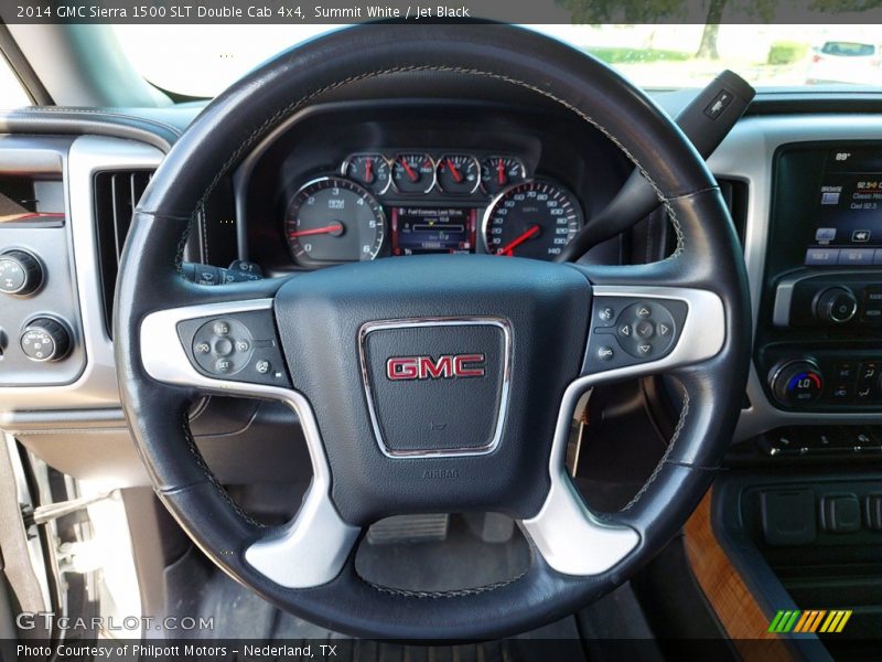 Summit White / Jet Black 2014 GMC Sierra 1500 SLT Double Cab 4x4