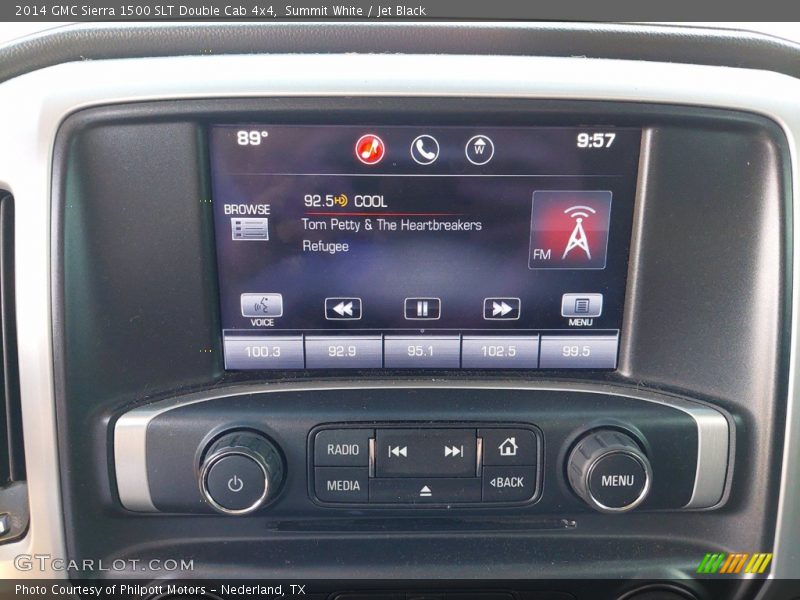Summit White / Jet Black 2014 GMC Sierra 1500 SLT Double Cab 4x4
