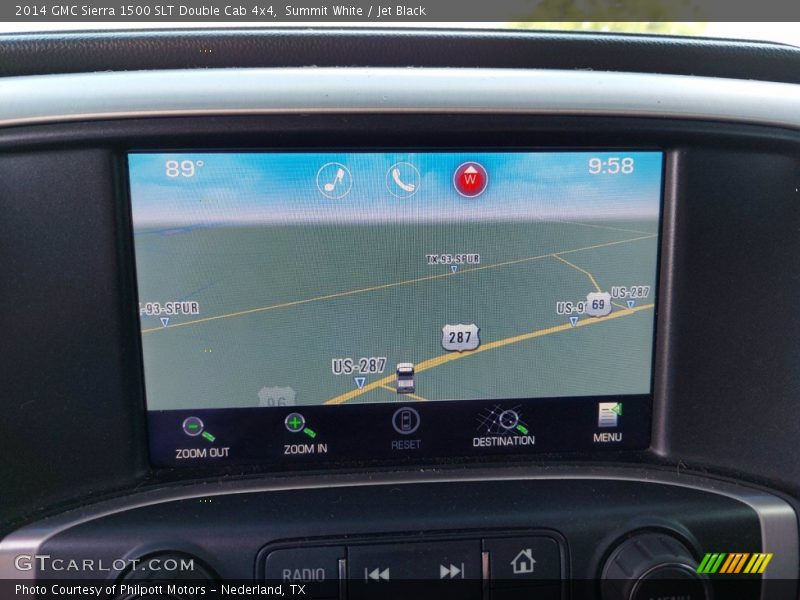 Summit White / Jet Black 2014 GMC Sierra 1500 SLT Double Cab 4x4