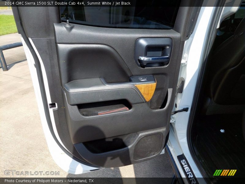 Summit White / Jet Black 2014 GMC Sierra 1500 SLT Double Cab 4x4