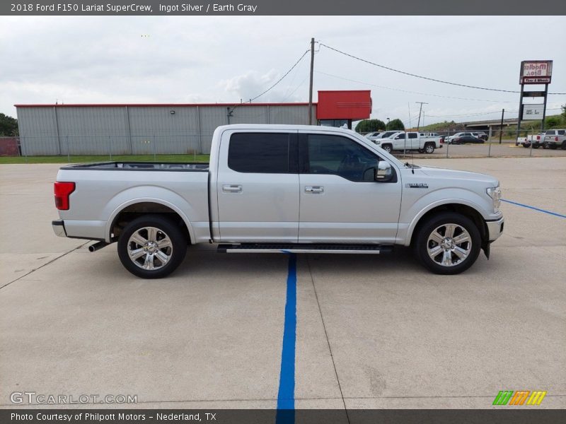 Ingot Silver / Earth Gray 2018 Ford F150 Lariat SuperCrew