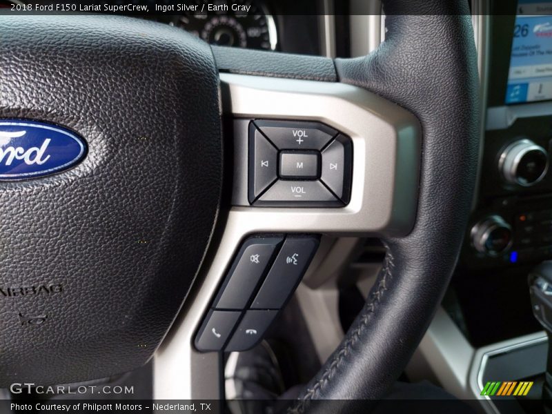 Ingot Silver / Earth Gray 2018 Ford F150 Lariat SuperCrew