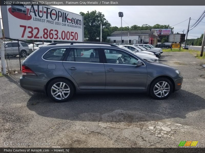 Platinum Gray Metallic / Titan Black 2012 Volkswagen Jetta TDI SportWagen