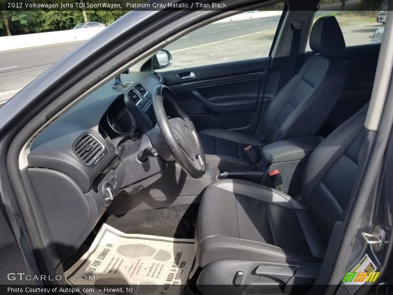 Platinum Gray Metallic / Titan Black 2012 Volkswagen Jetta TDI SportWagen