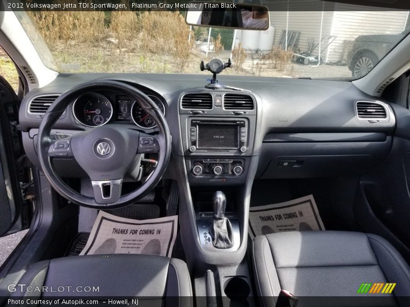 Platinum Gray Metallic / Titan Black 2012 Volkswagen Jetta TDI SportWagen