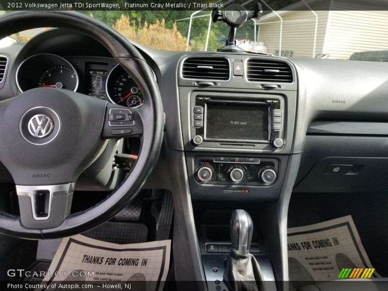 Platinum Gray Metallic / Titan Black 2012 Volkswagen Jetta TDI SportWagen