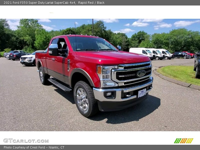 Rapid Red / Black 2021 Ford F350 Super Duty Lariat SuperCab 4x4