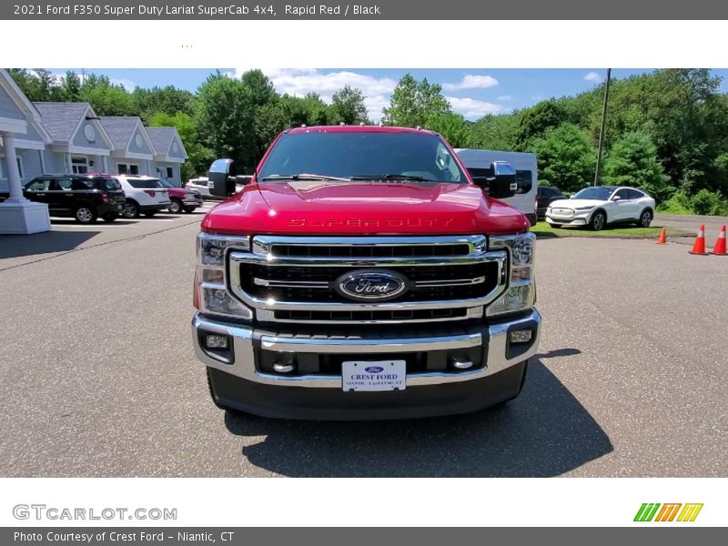 Rapid Red / Black 2021 Ford F350 Super Duty Lariat SuperCab 4x4