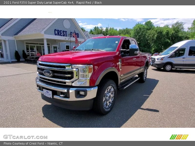 Rapid Red / Black 2021 Ford F350 Super Duty Lariat SuperCab 4x4