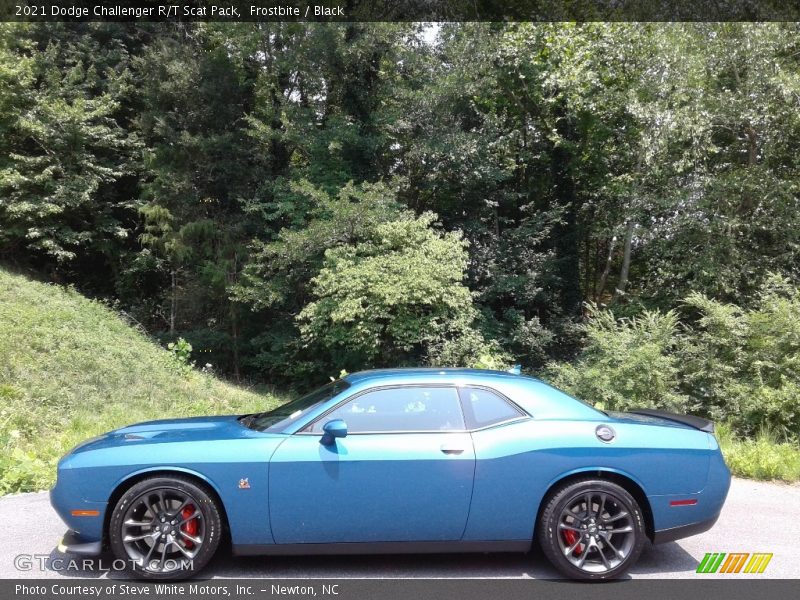 Frostbite / Black 2021 Dodge Challenger R/T Scat Pack