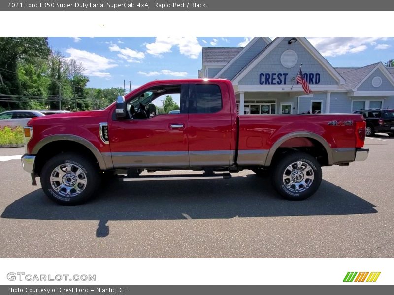 Rapid Red / Black 2021 Ford F350 Super Duty Lariat SuperCab 4x4