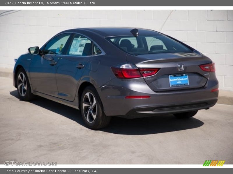 Modern Steel Metallic / Black 2022 Honda Insight EX