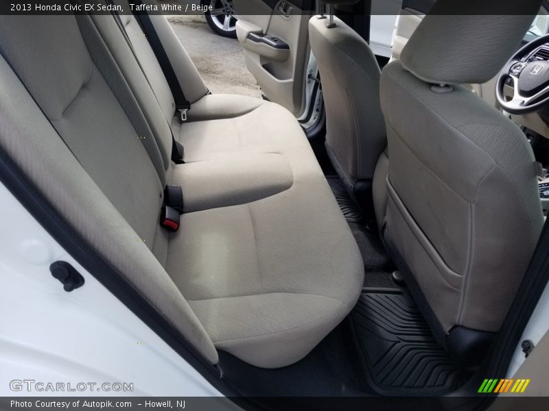 Taffeta White / Beige 2013 Honda Civic EX Sedan