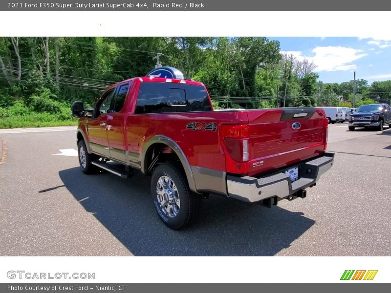 Rapid Red / Black 2021 Ford F350 Super Duty Lariat SuperCab 4x4