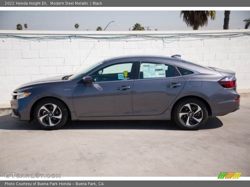 Modern Steel Metallic / Black 2022 Honda Insight EX