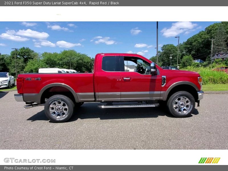 Rapid Red / Black 2021 Ford F350 Super Duty Lariat SuperCab 4x4