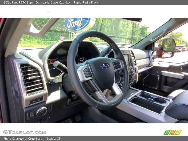 Rapid Red / Black 2021 Ford F350 Super Duty Lariat SuperCab 4x4