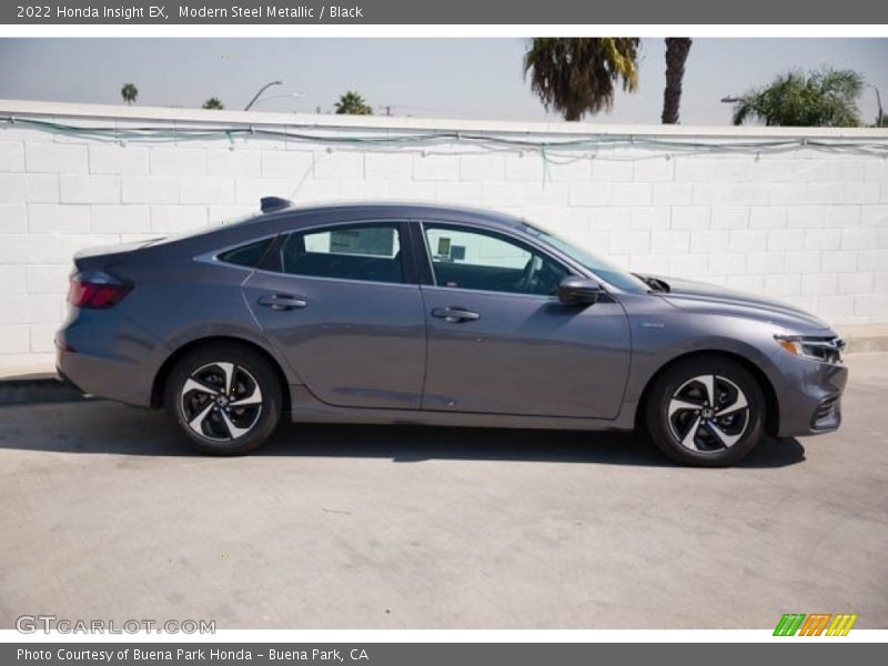 Modern Steel Metallic / Black 2022 Honda Insight EX