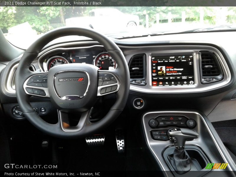 Frostbite / Black 2021 Dodge Challenger R/T Scat Pack